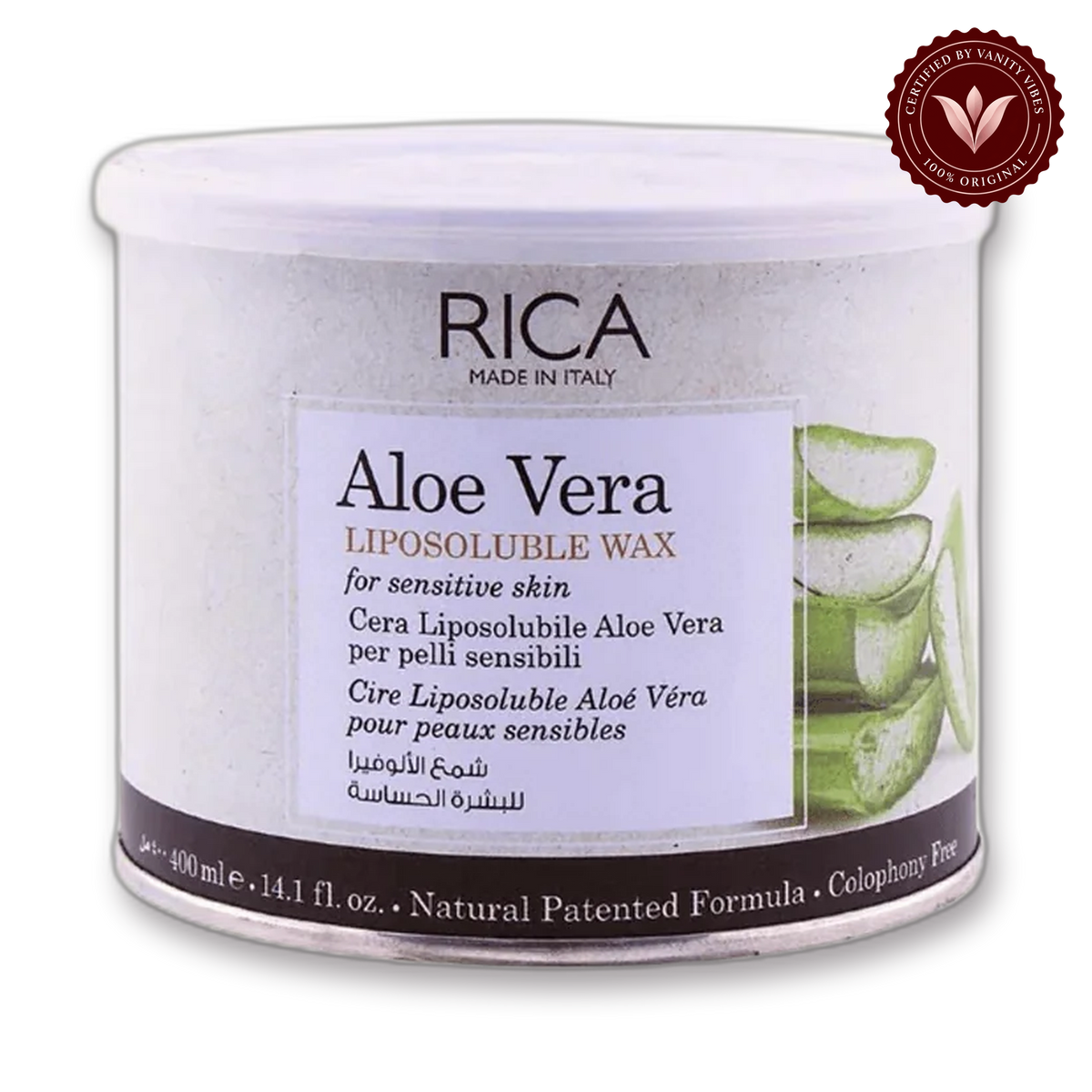 RICA Aloevera Sensitive Skin Liposoluble Wax 400ml — alternate product image