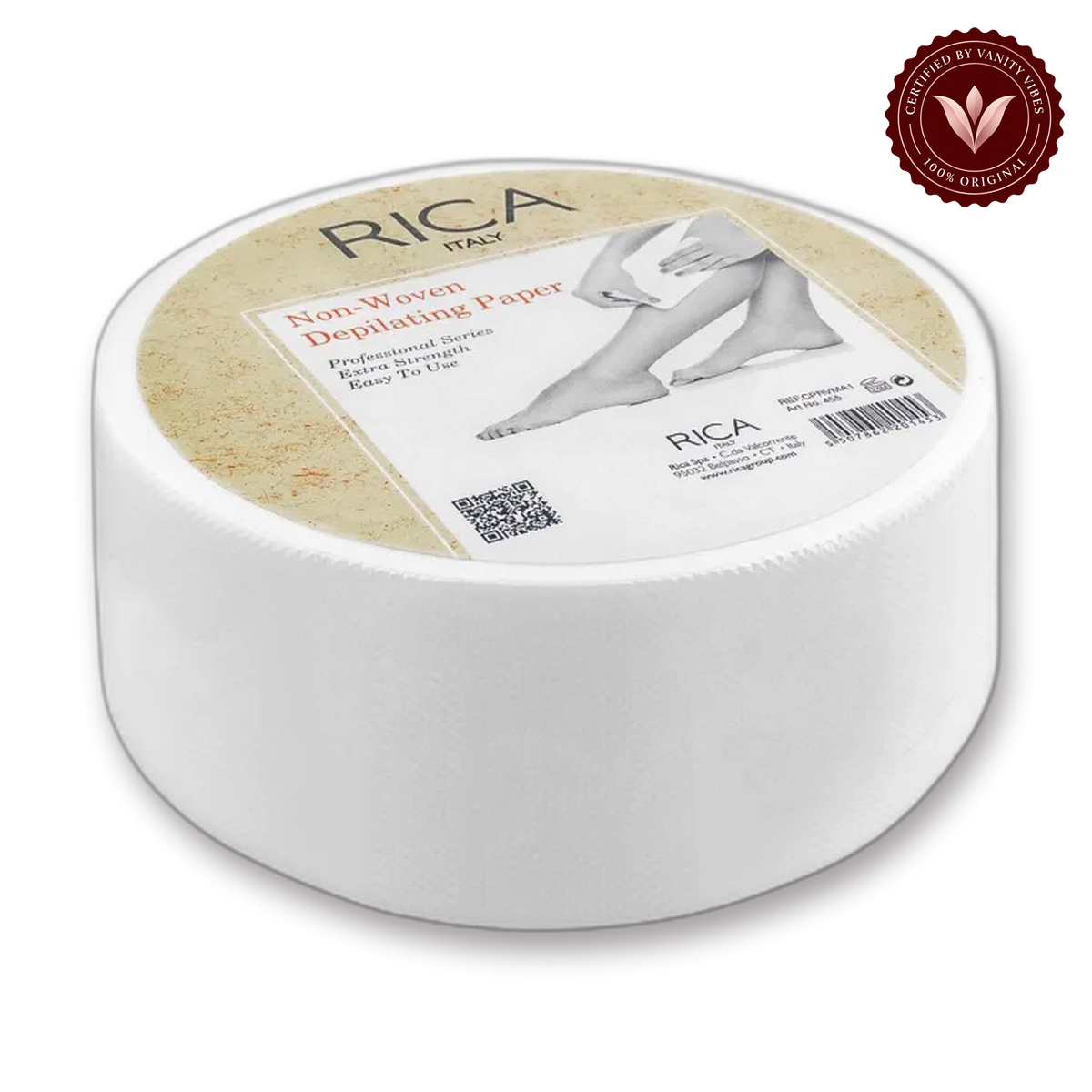 RICA Non-Woven Depilating Wax Round Paper Roll, 454 50 Meter - secondary product image