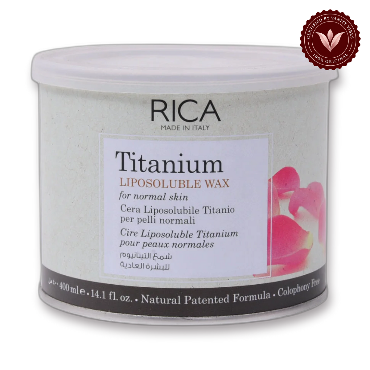 RICA Titanium Lisposoluble Wax Normal Skin 400ml - secondary product image