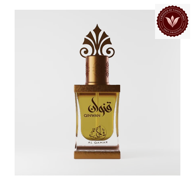 Al Qamar Qinwan 12ml attar bottle only with Vanity Vibes badge