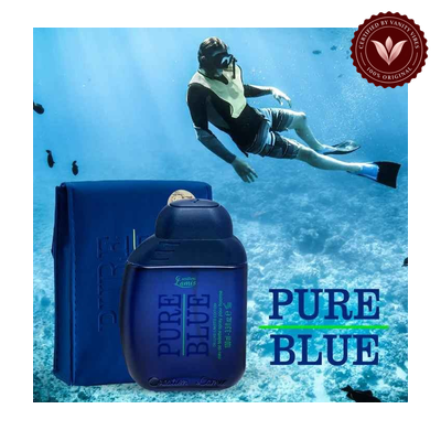 Pure Blue by Creation Lamis 100ml EDT Men's Perfume | Pakistan alternate product scene | Vanity Vibes Pakistan