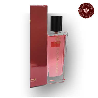 Megnifiscents by Miris 50ml perfume bottle close-up