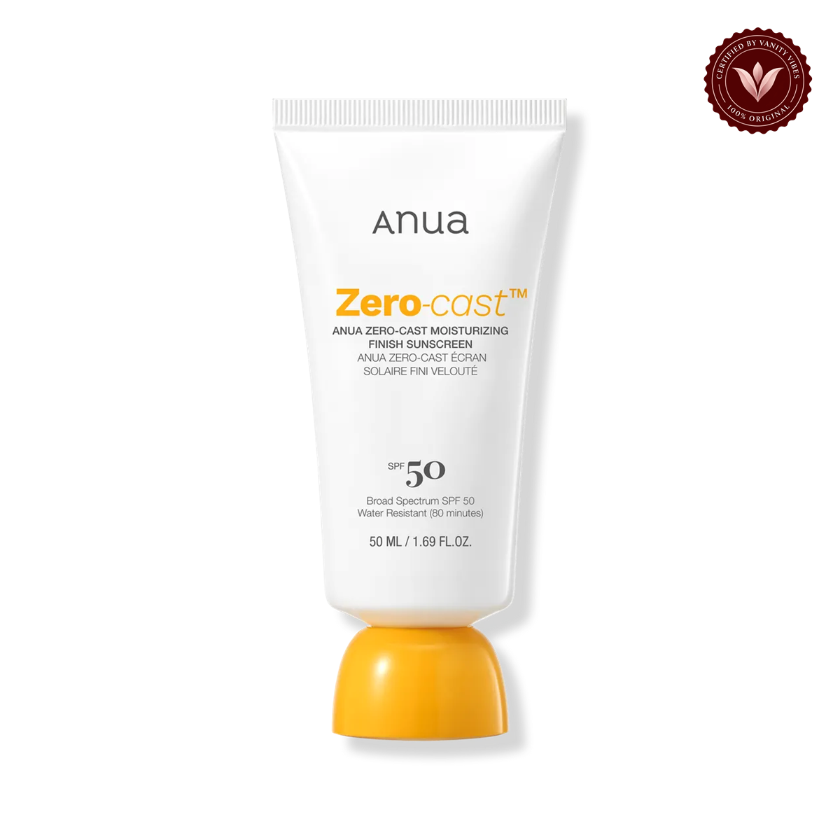 Anua Zero-Cast Moisturizing Finish Sunscreen SPF50 50ml image 2