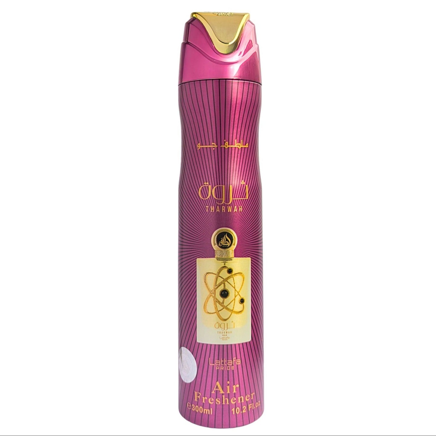 Lattafa Tharwah Air Freshener 300ml – Long Lasting Luxury Oriental Woody Room Spray for Home & Office