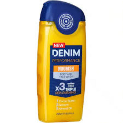 Denim Performance Nourish Body & Face Wash Triple Replenishing - 400ml