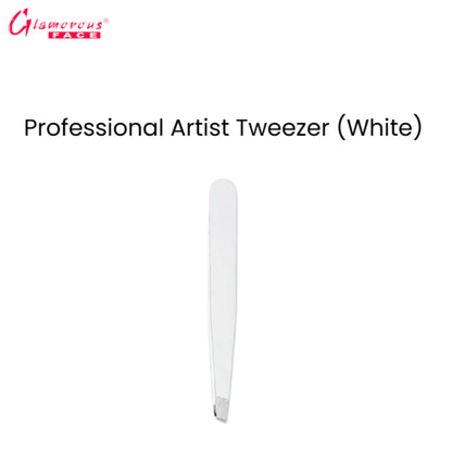 Glamorous Face Professional Artist Tweezer (White)