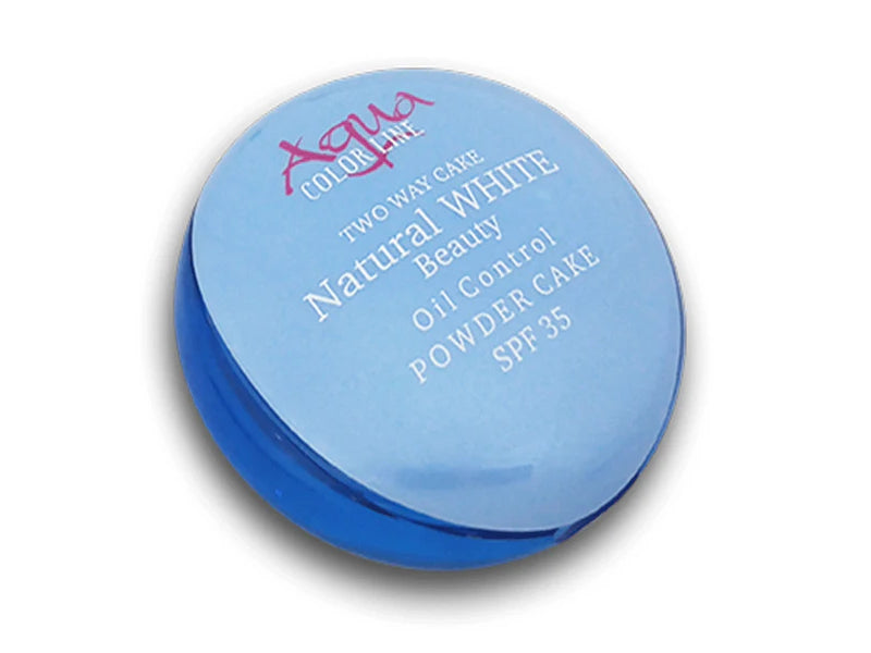 Aqua Color Line Two Way Cake Natural White Beauty Oil Control Spf 35 Powder Cake (Shade-05)