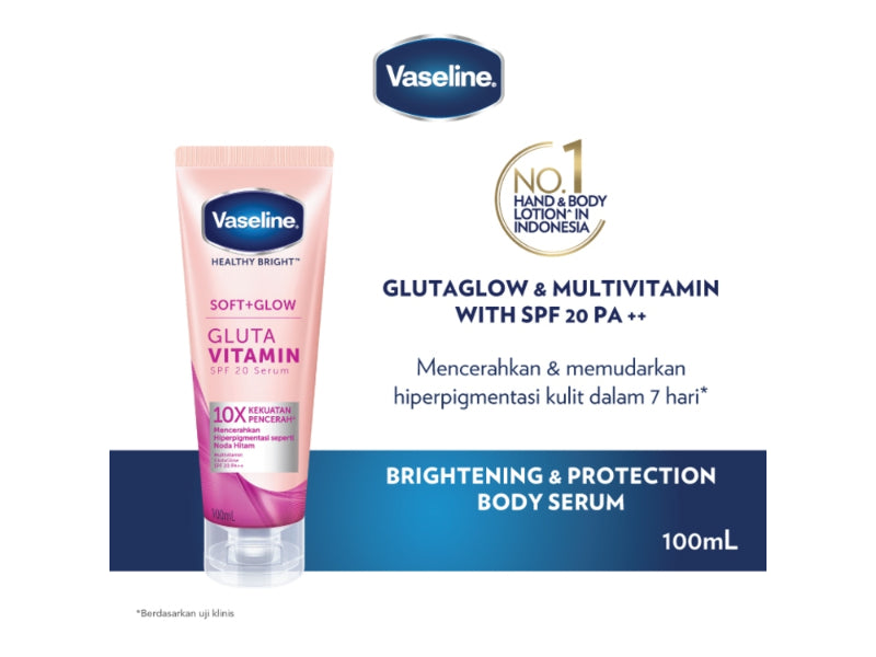 Vaseline Healthy Bright Soft + Glow Gluta Vitamin SPF 20 Serum 180ml