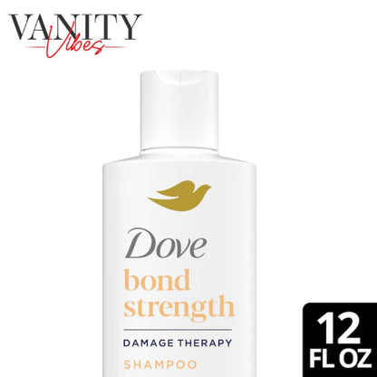 Dove Damage Therapy Bond Strength Shampoo 355ml - Strengthening Shampoo for Damaged & Weak Hair (USA)