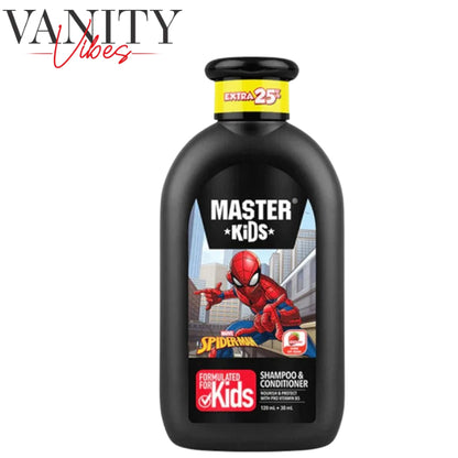 Master Kids Spiderman Hair Shampoo & Conditioner 150ml