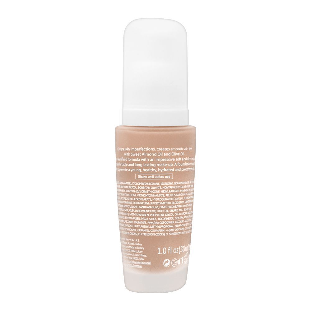 Flormar Perfect Coverage Foundation (Shade:Natural Ivory 107) 30ml