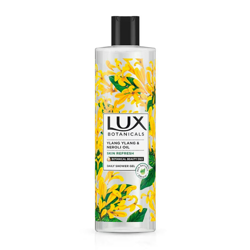 Lux Botanicals Ylang Ylang & Neroli Oil Daily Shower Gel 500ml Nourishing Cleanse & Floral Freshness
