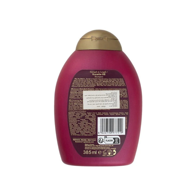OGX Strength & Length + Keratin Oil Shampoo 385ml