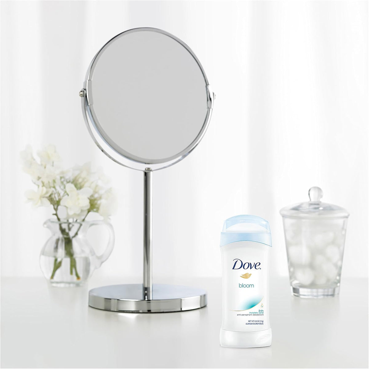 Dove Bloom 24H Invisible Solid Antiperspirant Deodorant Stick 74g