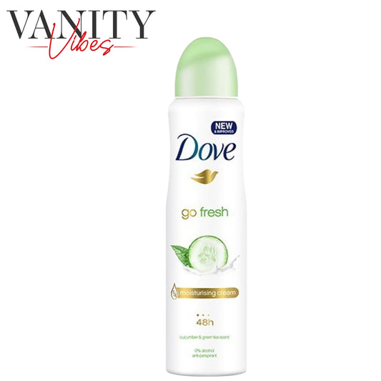 Dove Go Fresh Cucumber & Green Tea Deodorant Spray for Women 150 ml Refreshing Scent & Long-Lasting Protection