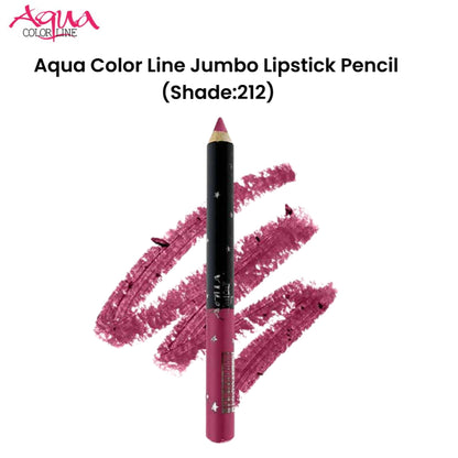 Aqua Color Line Jumbo Lipstick Pencil (Shade:212)