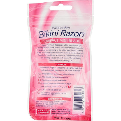 Beauty Formula Bikini Razors Compact Mini Blade 3 Pcs