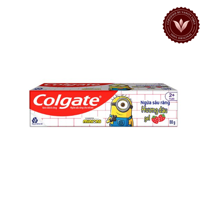 Colgate — Colgate Minions 2+ Years Strawberry Flavour Toothpaste 80g Gentle Cavity Protection for Kids — image 2