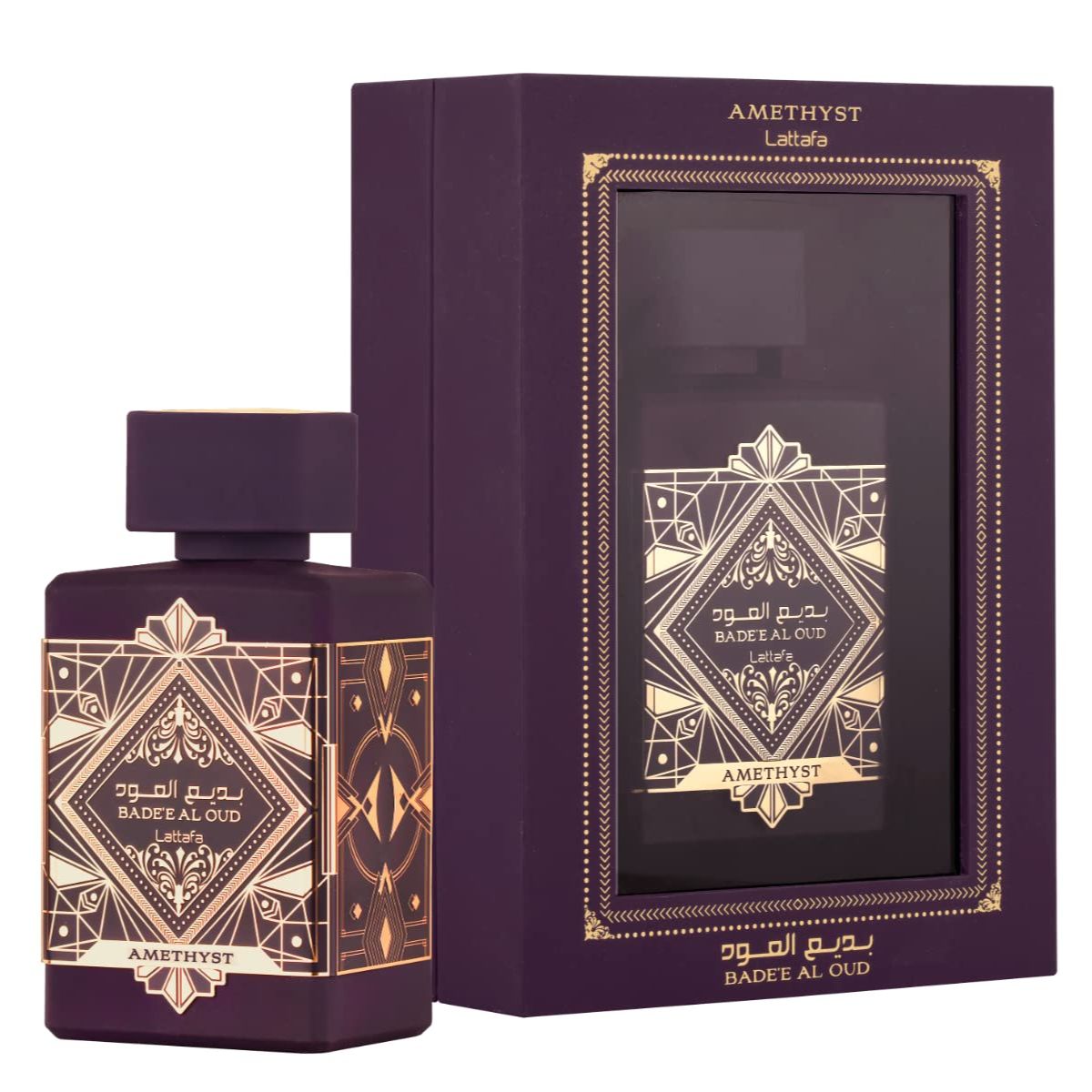 Lattafa Badee Al Oud Amethyst Purple Eau De Parfum 100ml – Long Lasting Luxury Unisex Fragrance for Men & Women