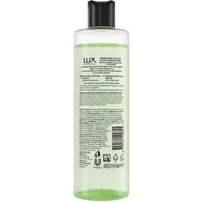 Lux Botanicals Moonlight Cactus & Hyaluronic Acid Daily Shower Gel 500ml Deep Hydration & Fresh Skin