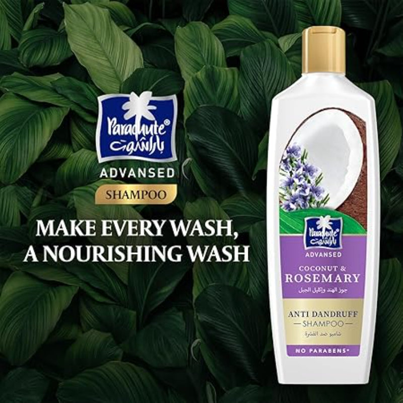 Parachute Adv Coconut & Rosemary Anti-Dandruff Shampoo 340ml