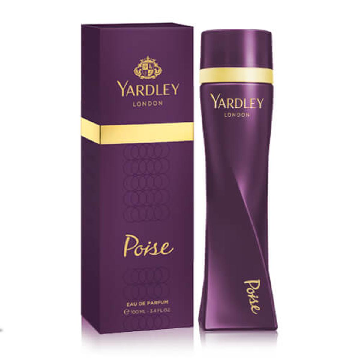 Yardley London Poise Eau de Parfum for Women 100ml - Elegant Floral Fruity Fragrance Perfume with Long Lasting Feminine Scent