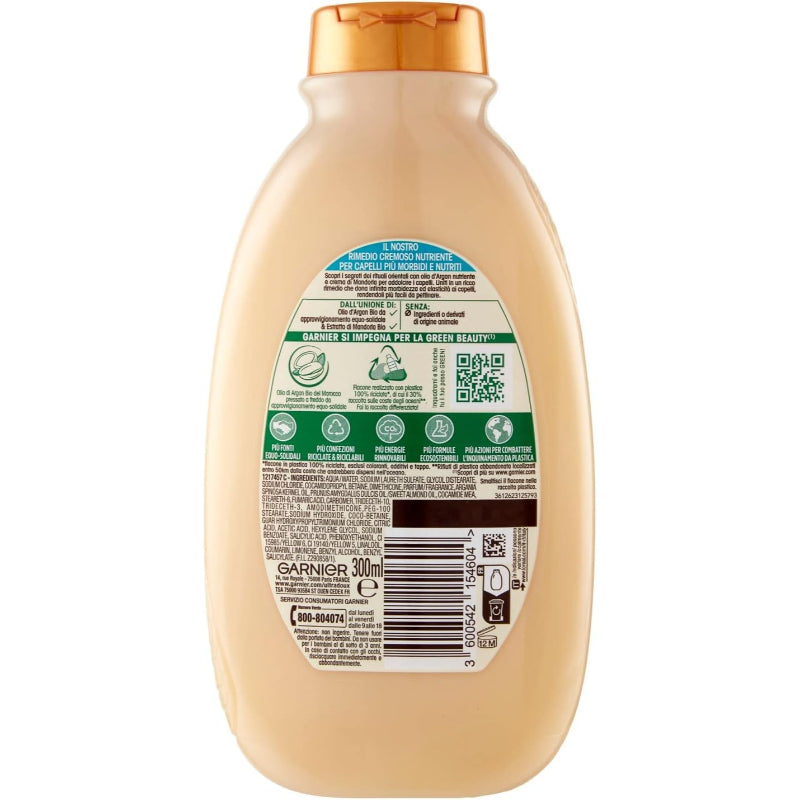 Garnier Ultra Dolce Shampoo Crema Rituale d’Argan 300ml Nourishing & Smooth Hair Care