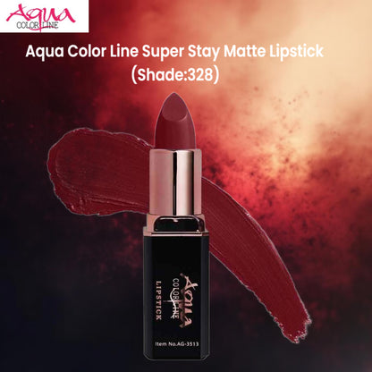 Aqua Color Line Super Stay Matte Lipstick (Shade:328)
