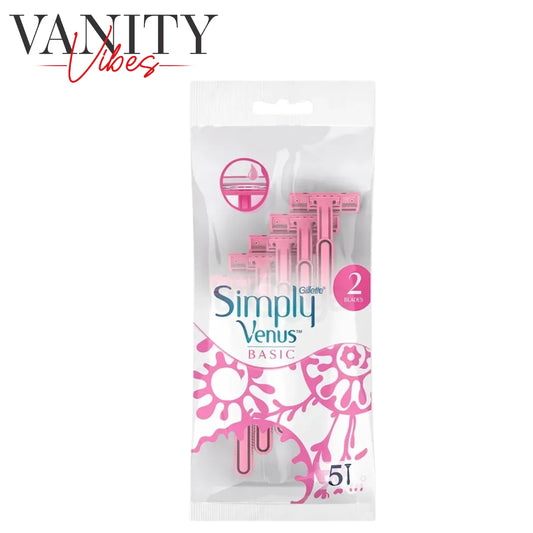GILLETTE RAZOR SIMPLY VENUS BASIC 5`S POUCH