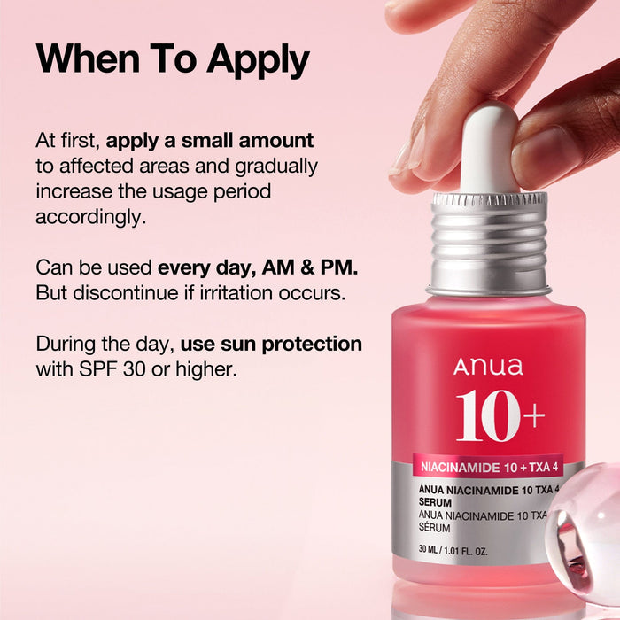 Anua Niacinamide 10% + TXA 4% Serum 30 ml Brightening Care & Dark Spot Correction (K Beauty)