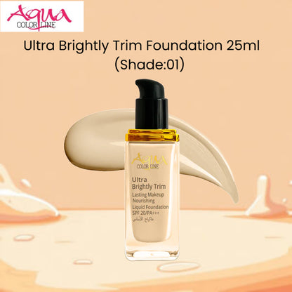 Aqua Color Line Ultra Brightly Trim Foundation 25ml (Shade:01)