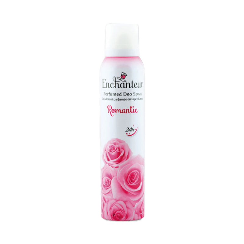 Enchanteur Romantic Perfumed Deo Spray for Women 150ml – Long Lasting Floral Fragrance Body Spray for Freshness & Odor Protec