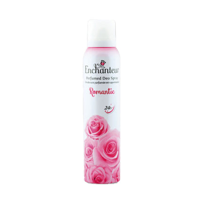 Enchanteur Romantic Perfumed Deo Spray for Women 150ml – Long Lasting Floral Fragrance Body Spray for Freshness & Odor Protec