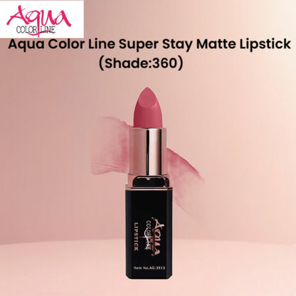 Aqua Color Line Super Stay Matte Lipstick (Shade:360)