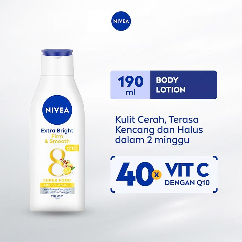 Nivea Extra Bright Firm & Smooth 8 Super Food Body Lotion 190ml