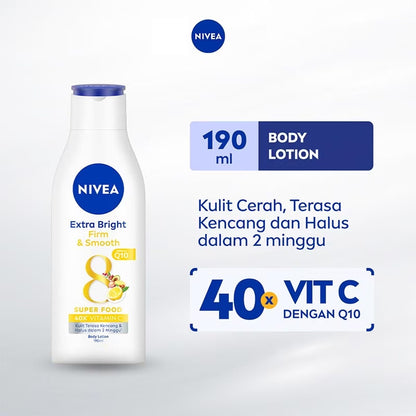 Nivea Extra Bright Firm & Smooth 8 Super Food Body Lotion 190ml