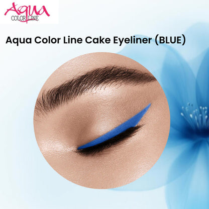 Aqua Color Line Cake Eyeliner (BLUE)