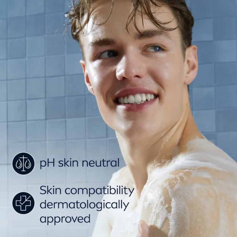 Nivea Men Vitality 24H Fresh Effect 3 in 1 Body, Face & Hair Shower Gel 250ml – Energizing All-in-One Cleanser for Men