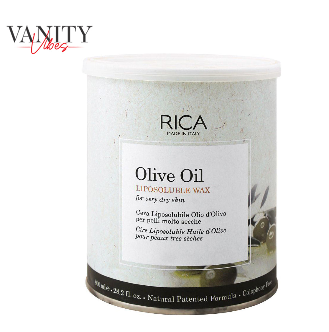RICA Olive Oil Liposoluble Wax For Very Dry Skin 800ml
