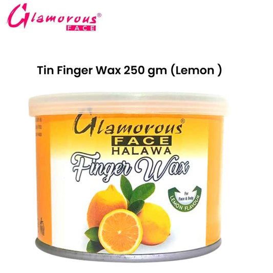 Glamorous Face Tin Finger Wax 250 gm (Lemon )