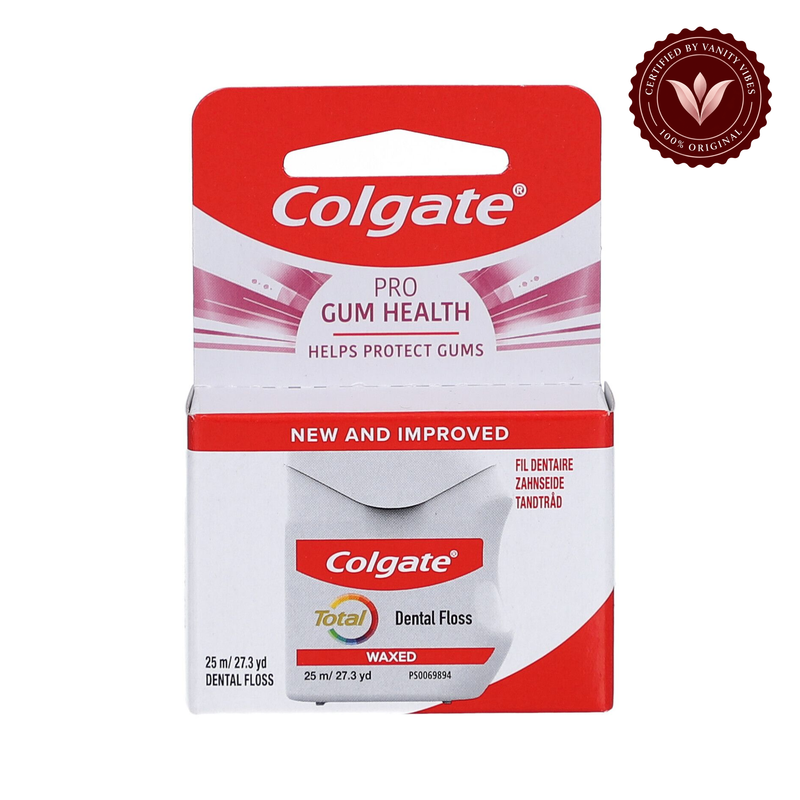 Colgate — Colgate Pro Gum Health Total Dental Floss Waxed 25m/27.3yd Protects Gums — image 1
