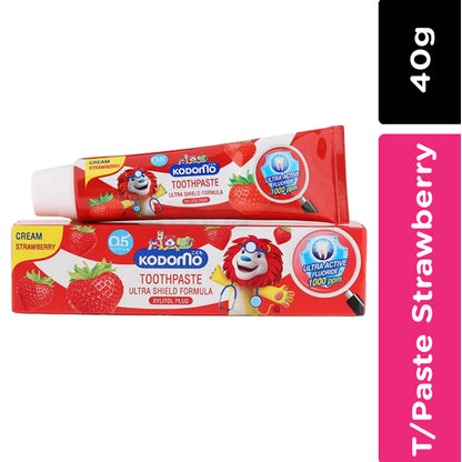 Kodomo Lion Strawberry 0.5+ Yrs Cream Tooth Paste 40g