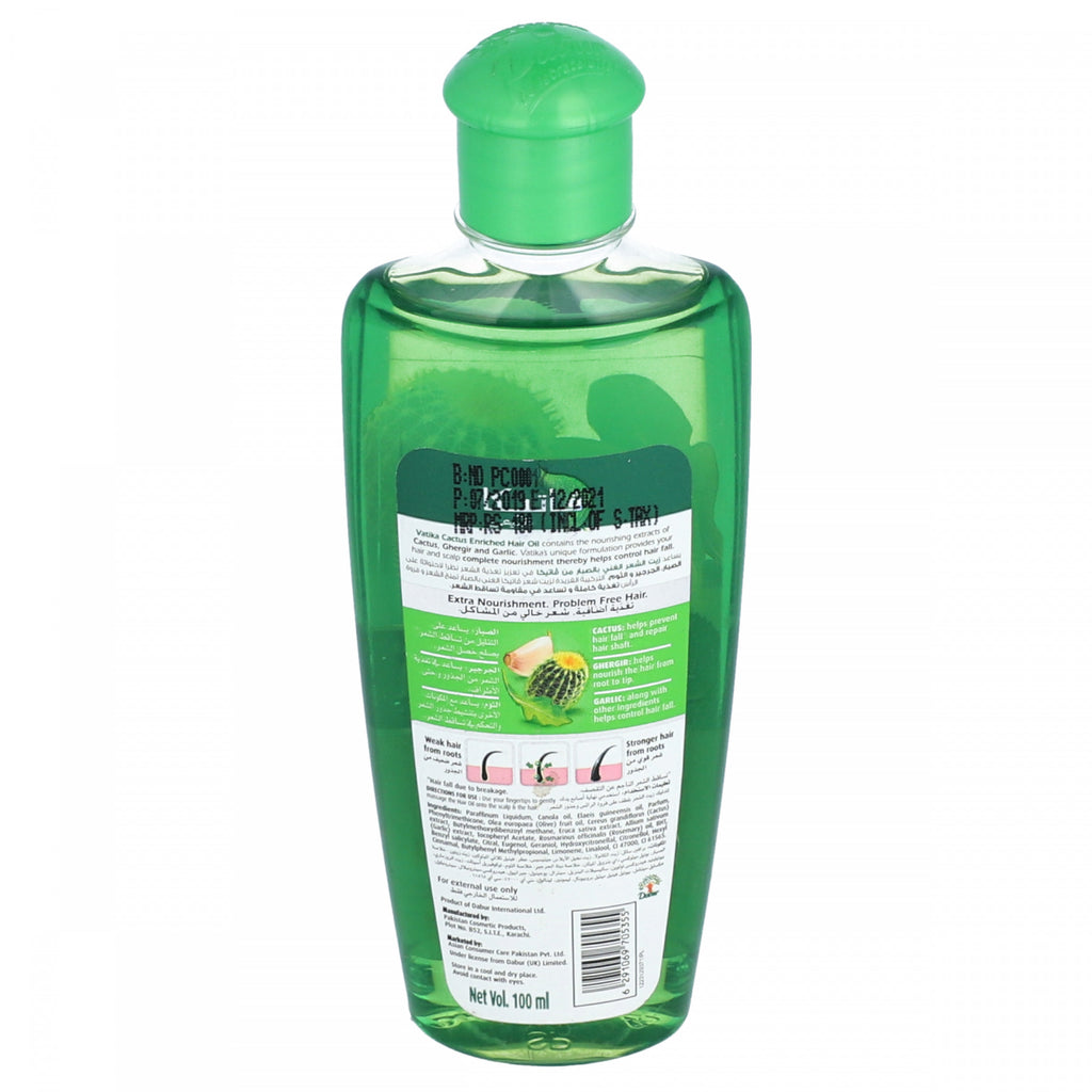Vatika Naturals Hair Fall Control Cactus Enriched Hair Oil 100ml