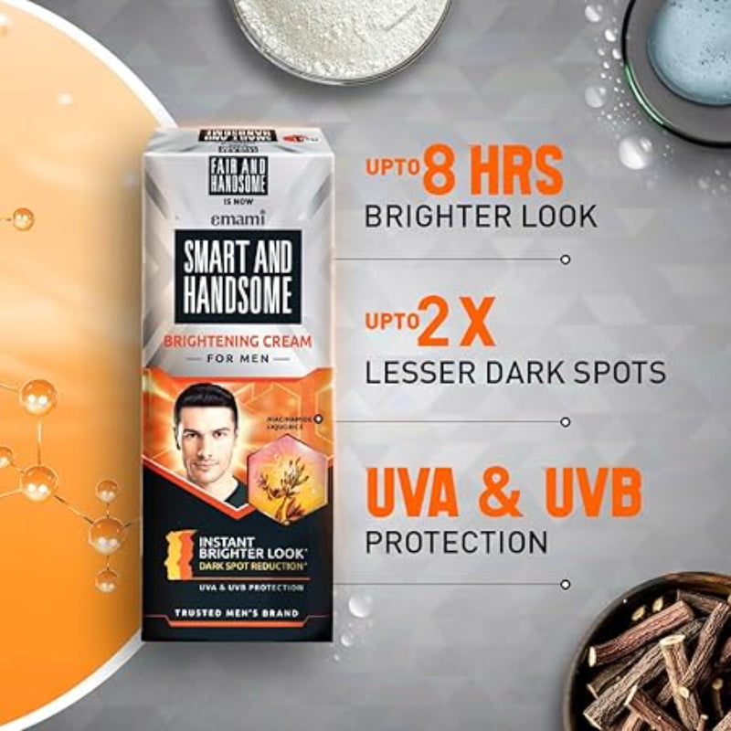 EMAMI FAIR/SMART & HANDSOME RADIANCE CREAM for Men 50G