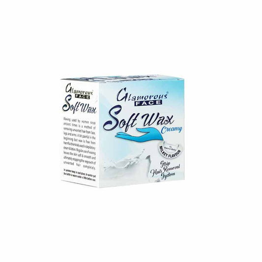 Glamorous Face Soft Wax 125 gm (Milky)