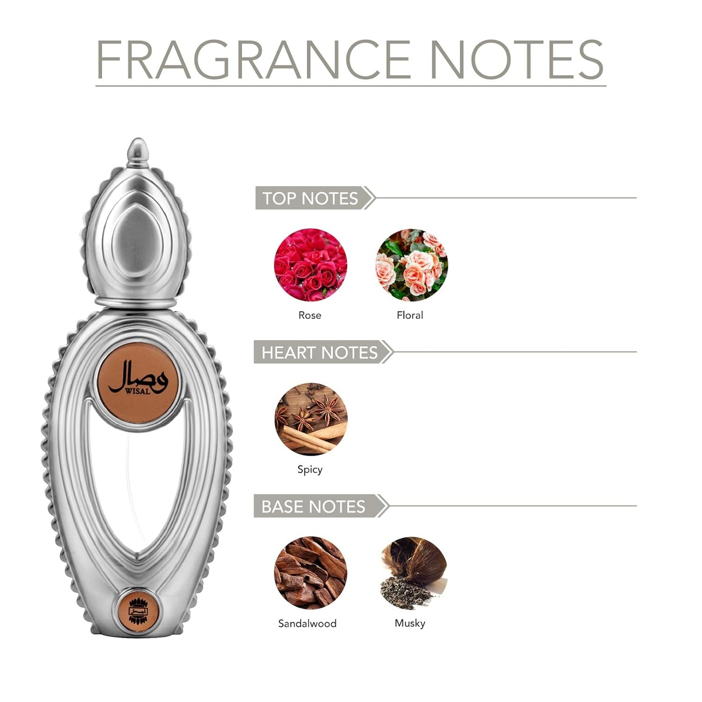 Ajmal Wisal Eau de Parfum, Fragrance for Women, 50ml