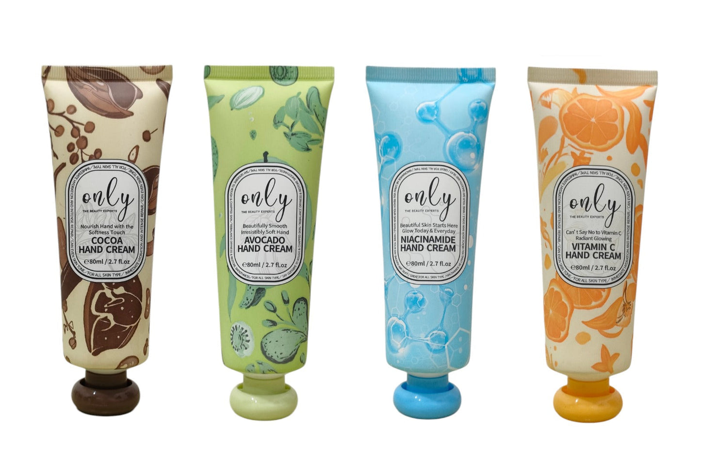 Only Vitamin C Hand Cream 80ml - Brightening Hand Care Cream for Even Skin Tone, Deep Moisturizing, Dry Skin Repair, Soft Smo