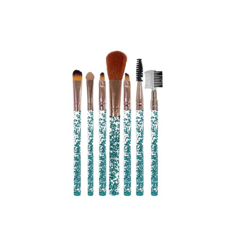 Glamorous Face 7 in 1 Brush Set (Green)