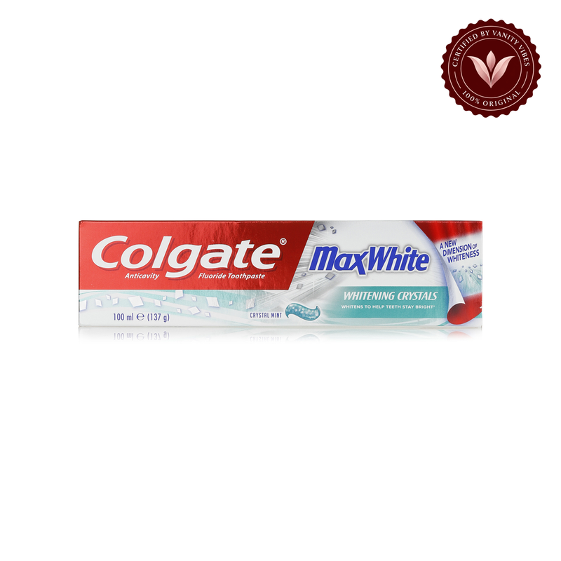 Colgate — Colgate Max White Whitening Crystals Crystal Mint Toothpaste 100ml Restores Natural Teeth Whiteness — image 2