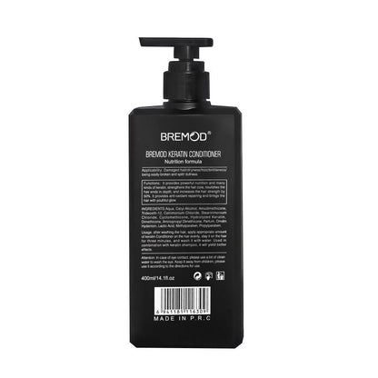 Bremod Keratin Plant Extract Conditioner 400ml – Deep Repair & Smoothening Hair Conditioner for Soft, Shiny & Frizz Free Hair